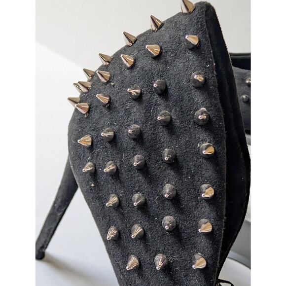 STEVE MADDEN Vala Testy Spiked Studded Pointed Stiletto Heel Pumps Women's 5.5M - Picture 2 of 12